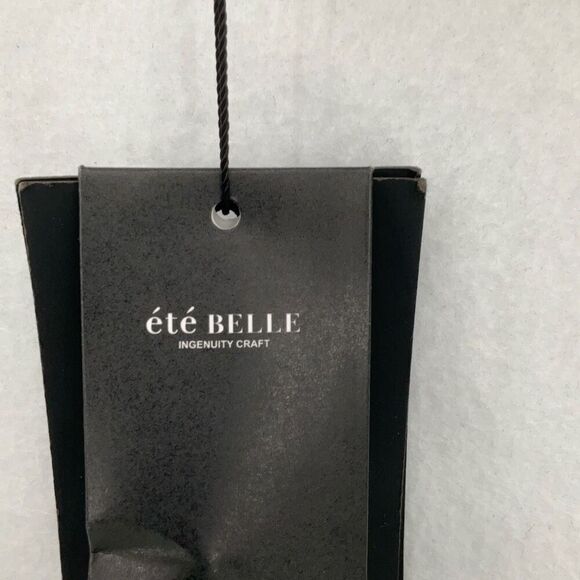 NWT Ete Belle Ribbed Lace Trim Sheer Short Sleeve Blouse White Size M - Picture 6 of 7